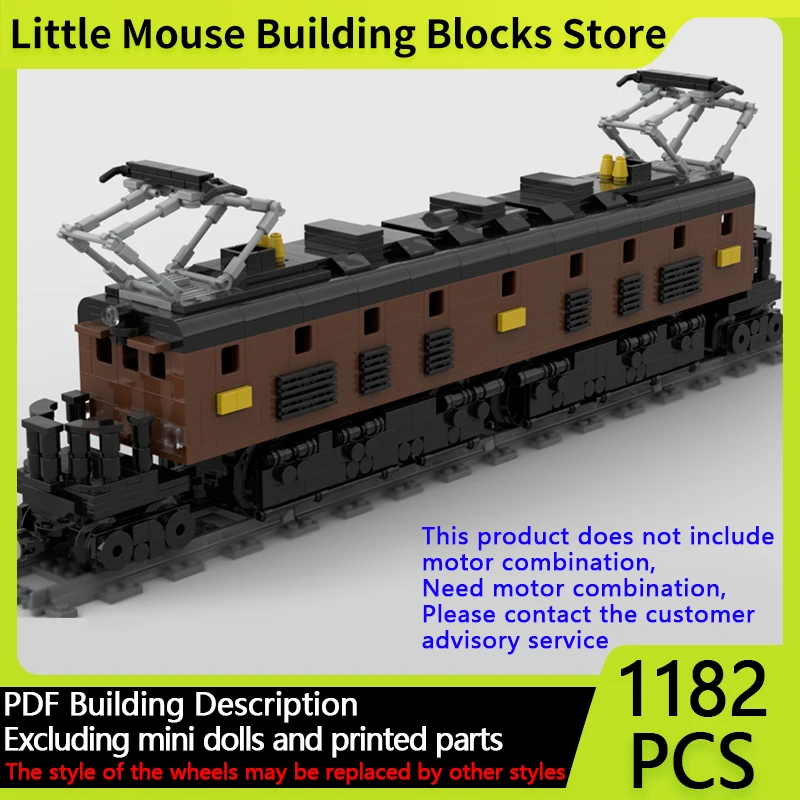 

City Car Model MOC Building Bricks JNR EF-57 Electric Locomotive Modular Technology Gifts Holiday Assemble Children Toys Suit