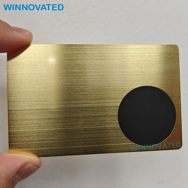 10 0.pieces.Custom.Custom Contactless Digital Stainless Steel Blank RFID Metal NFC Business Card