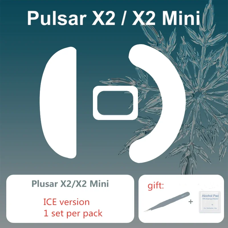 Replacement Mouse Skates for Pulsar Xlite X2 / X2 Mini ICE Version Enhanced Brake Control Speed Mouse Feet