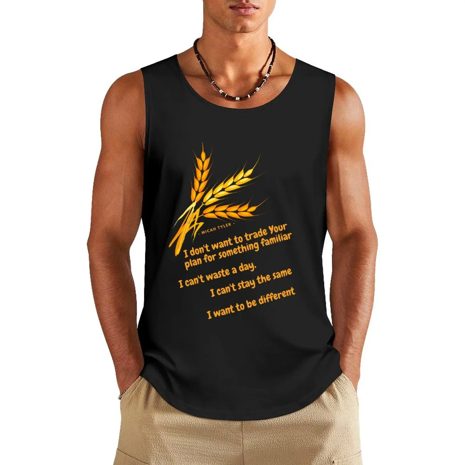 Micah Tyler - Different Tank Top Men's sleeveless gym shirts Top Men's gym articles