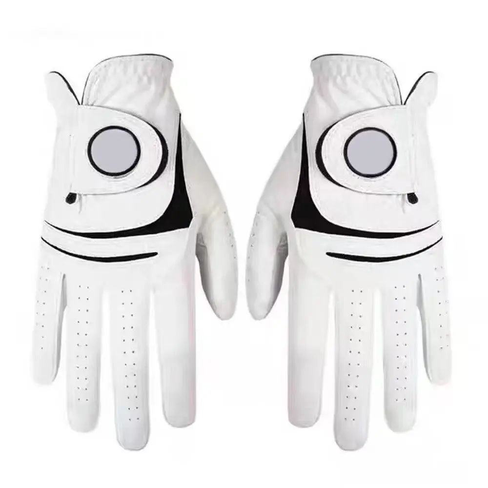 Single Color Cabretta Leather Golf Glove Custom Golf Glove Soft Leather Golf Glove
