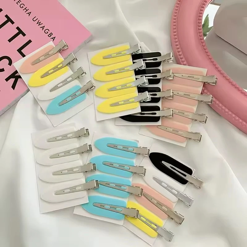 4-20pcs  No Crease Basic Hair Clips For Women Girls Hair Styling Makeup No Bend Hairpins Barrettes Fashion Hair Accessories