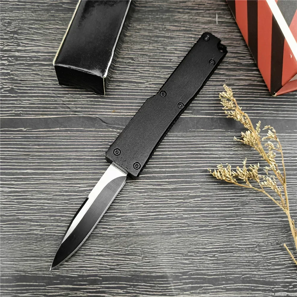 Micro Assited Folding Knife 440C Blade Aluminum Alloy Handles Outdoor Camping EDC Hiking Self Defense Portable Fruit Knife