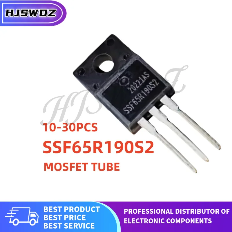 10~30PCS 100% NEW SSF65R190S2 SSF 65R190S2 TO-220F MOSFET Field effect tube In Stock