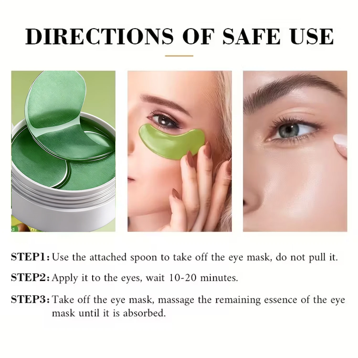 Masque contour des yeux riche à l'avocat et au beurre de cacao, enrichi en acide hyaluronique. Atténue les cernes, les poches et les rides. Watericelevin 90 g._voghion.com