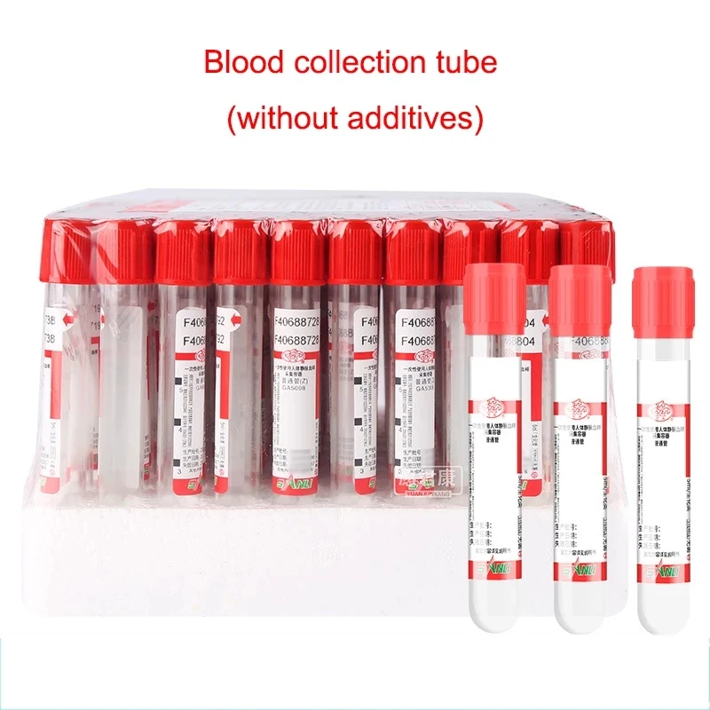 100pcs Disposable 2ml 5ml 10ml Vacuum Blood Collection Blue PRP Tube For Beauty Clinic