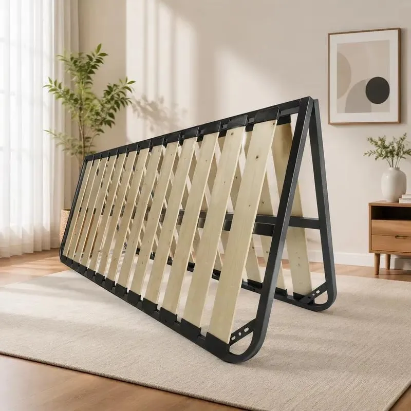 Industrial Foldable Hidden Metal Bed Frame Durable Space Saving Storage Solution for Hotel School Bedroom