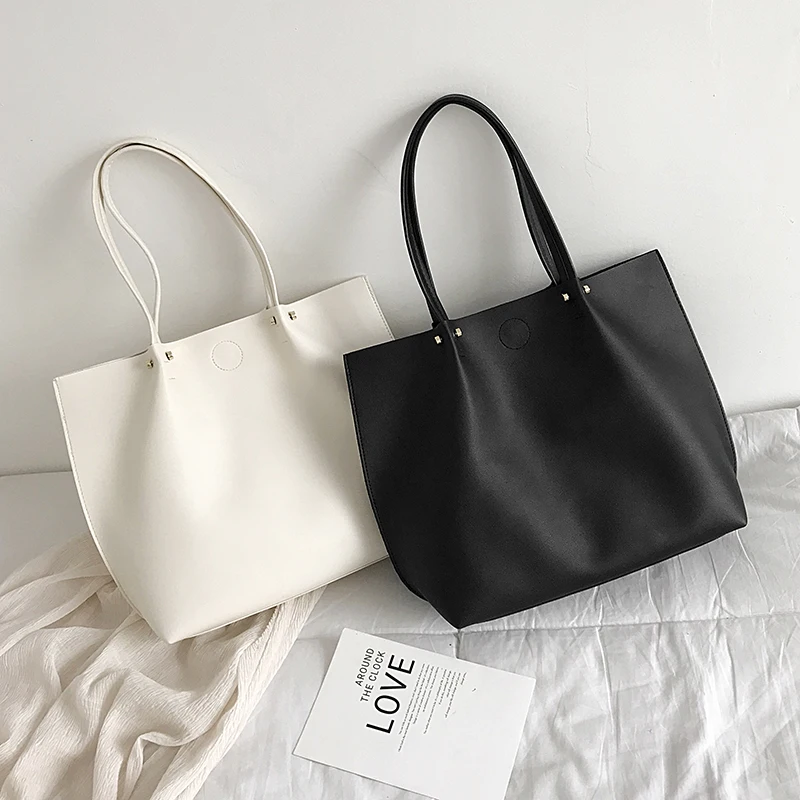 

2022 New Women Tote Bag High Quality Pu Leather Large Capacity Shoulder Bags Elegant Fashion Female All-match Composite Handbags