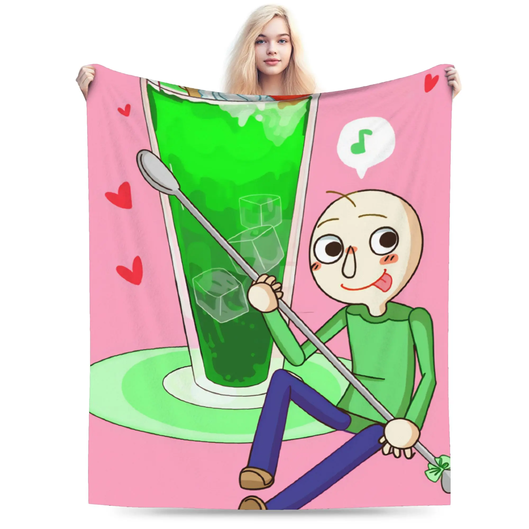 Warm Soft BlanketsStudents Travel Baldi Basics Throw Blanket  Flannel Bedspread For Living Room Street Trend Sofa Bed Cover
