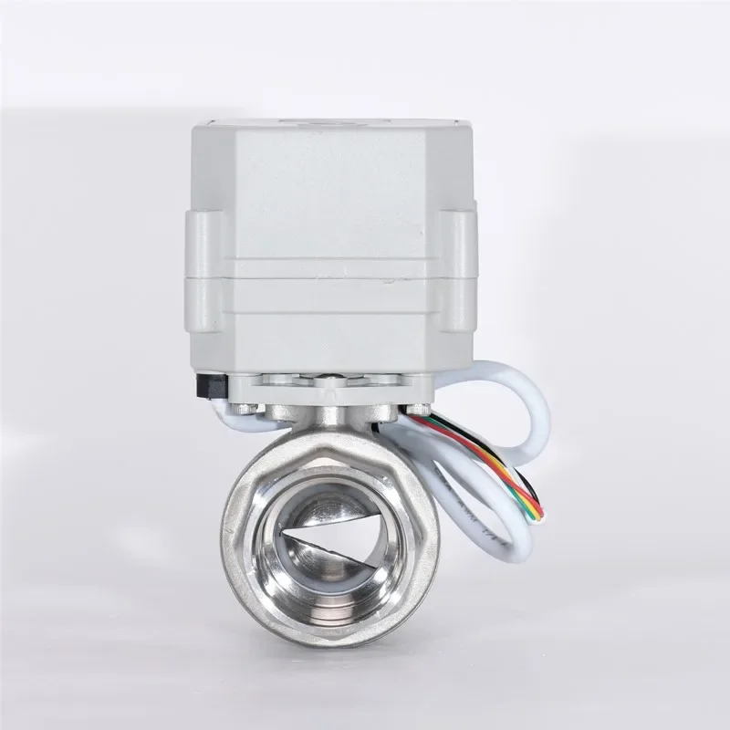 

DN8-25 1/4''-1'' Пропорциональный шаровой кран V-образного типа SS304 V-образный модулирующий клапан 4-20 мА 0-5 В 0-10 В В входной сигнал
