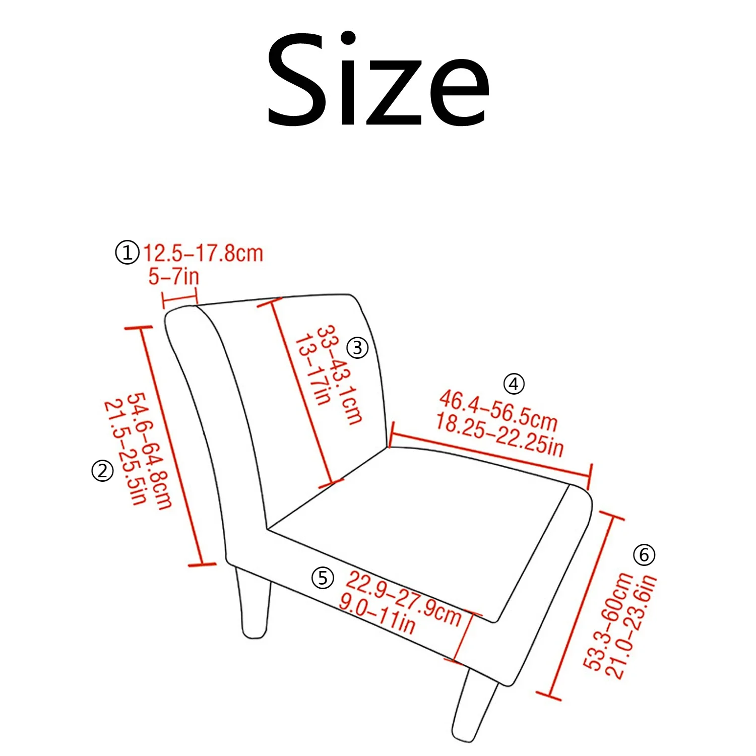 Elastic Stretch Thickening Fat Head Chair Cover Armless Single Fat Chair Sofa Cover Solid Color Sofa Slipcovers Short Back Chair