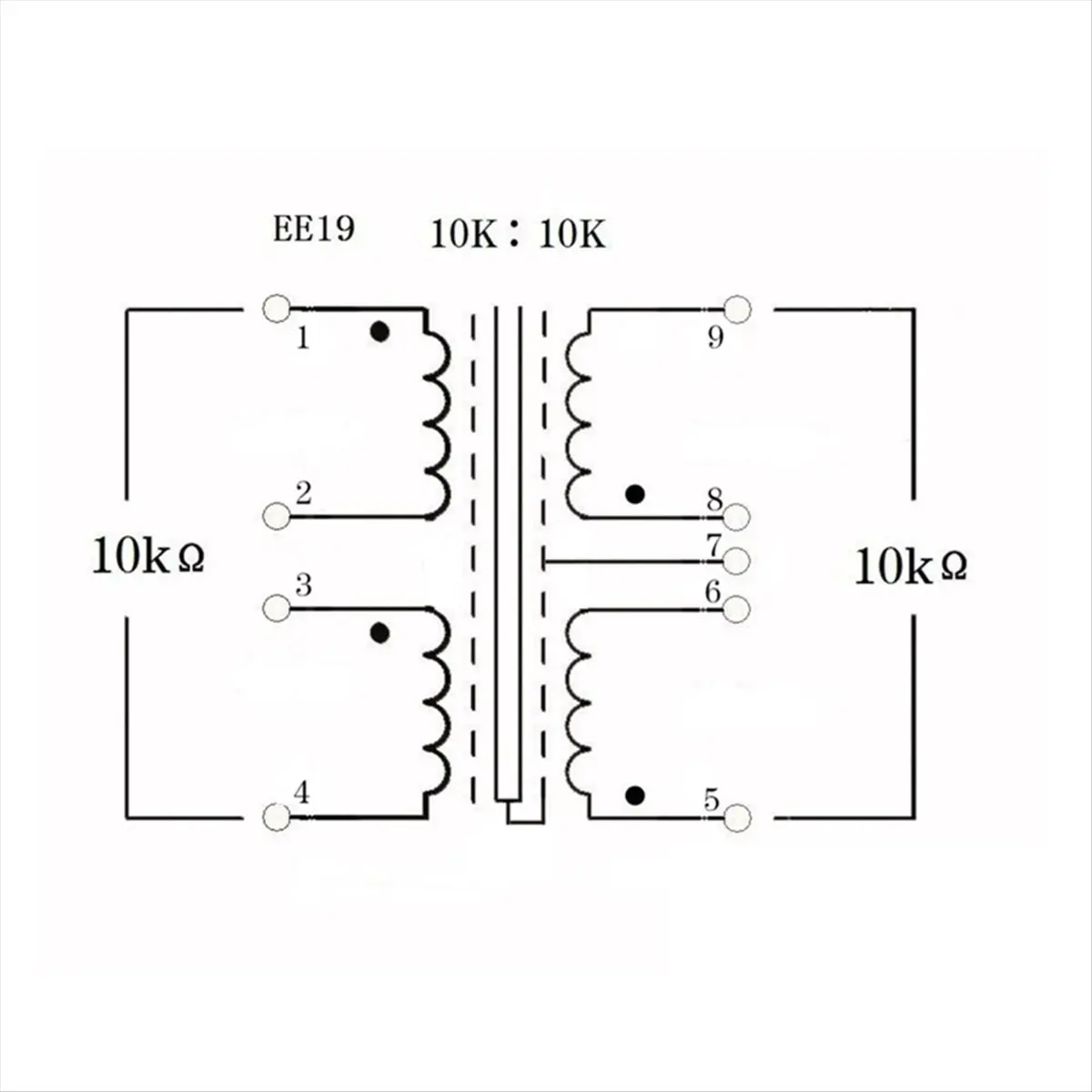 

(HOPE) 1 Pair 10K:10K Permalloy Audio Transformer Audio Isolator