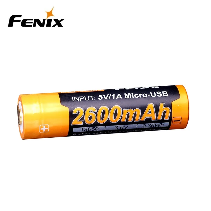 Fenix ARB-L18-2600U USB Charging 2600mAh 18650 Rechargeable Li-ion Battery