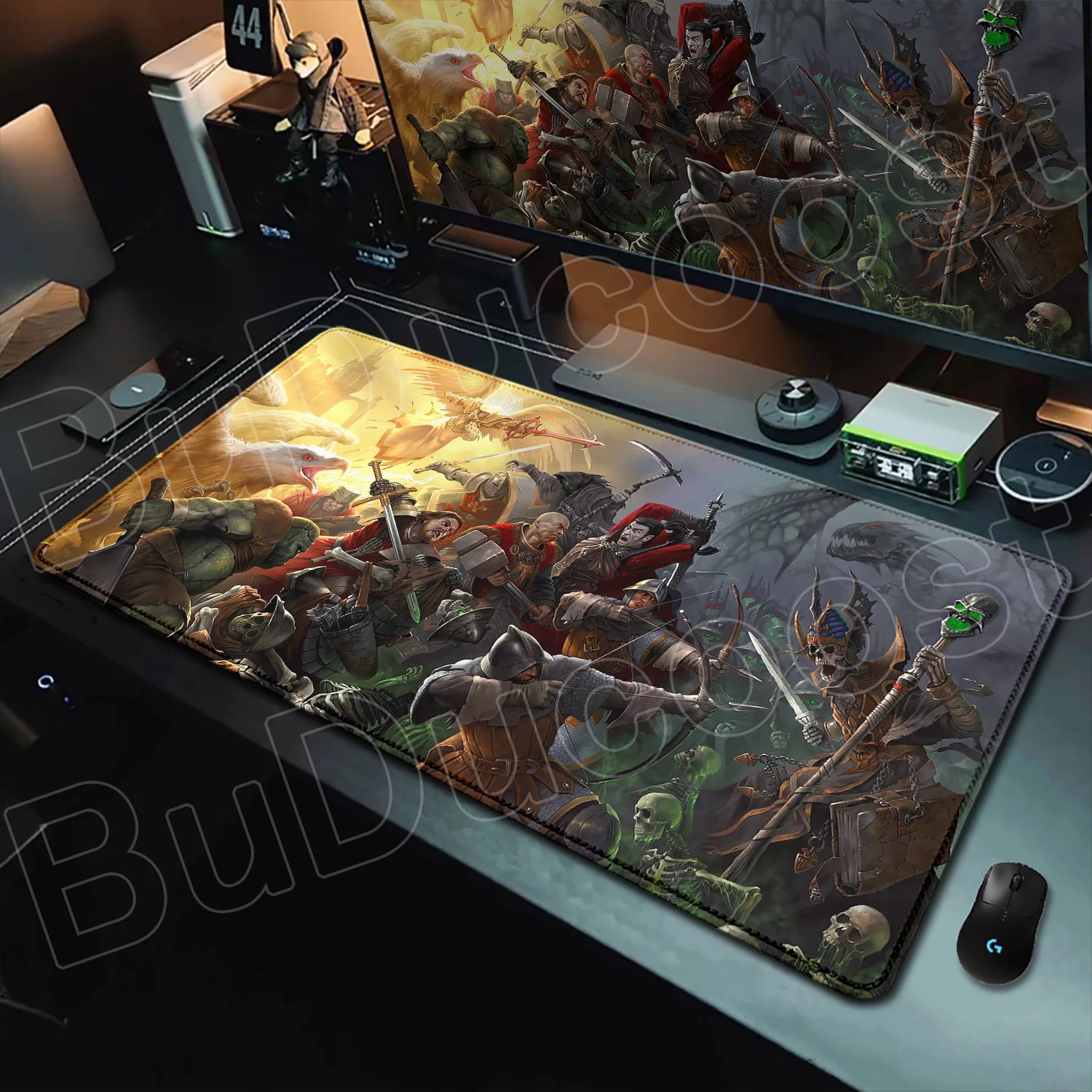 Heroes of Might and Magic Mouse Pad HD Print XXL Computer Keyboard Medieval Game Carpet Non-slip Rubber Laptop Desk Mat MousePad