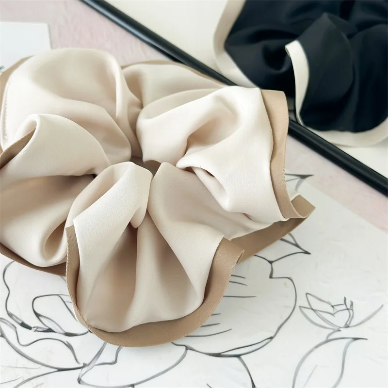 French Design Advanced Sense Hair Tie Ins-Like Satin Hair Tie For Women With Simple Temperament New Style Girl Hair Accessoires
