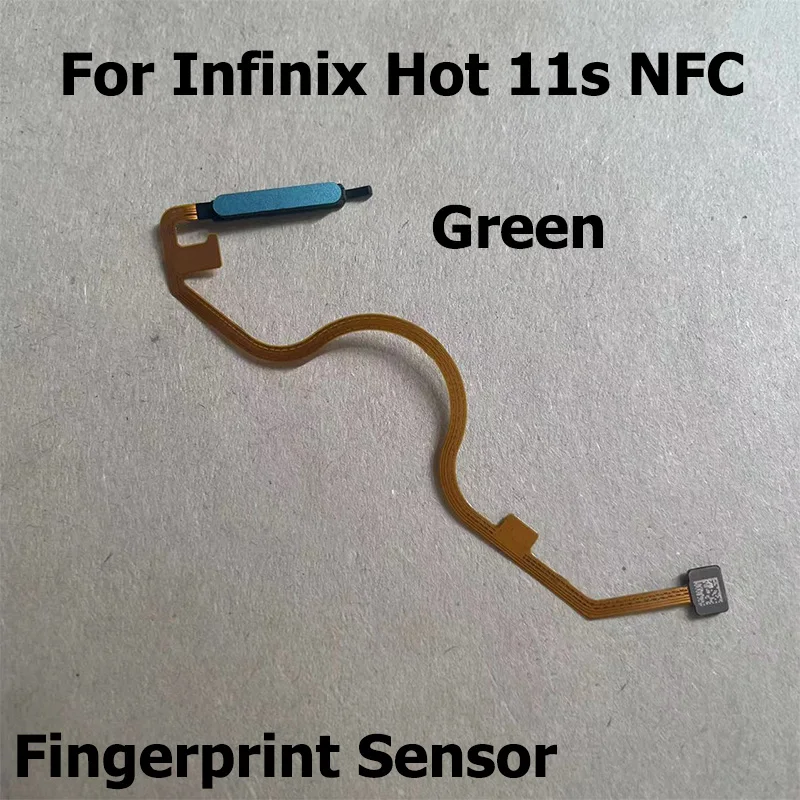 Fingerprint Sensor Home Button Menu Touch ID Scanner Ribbon Connector For Infinix Hot 11s NFC X6812 X6812B Flex Cable