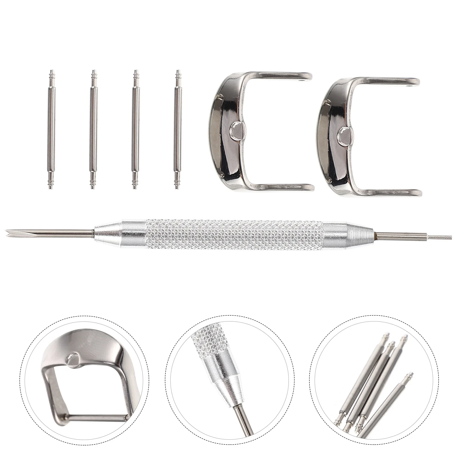 

1 Bag Stainless Steel Watch Buckle Comfortable Elegant Watchband Replacement Clasp Repair Supplies Watch Clasp