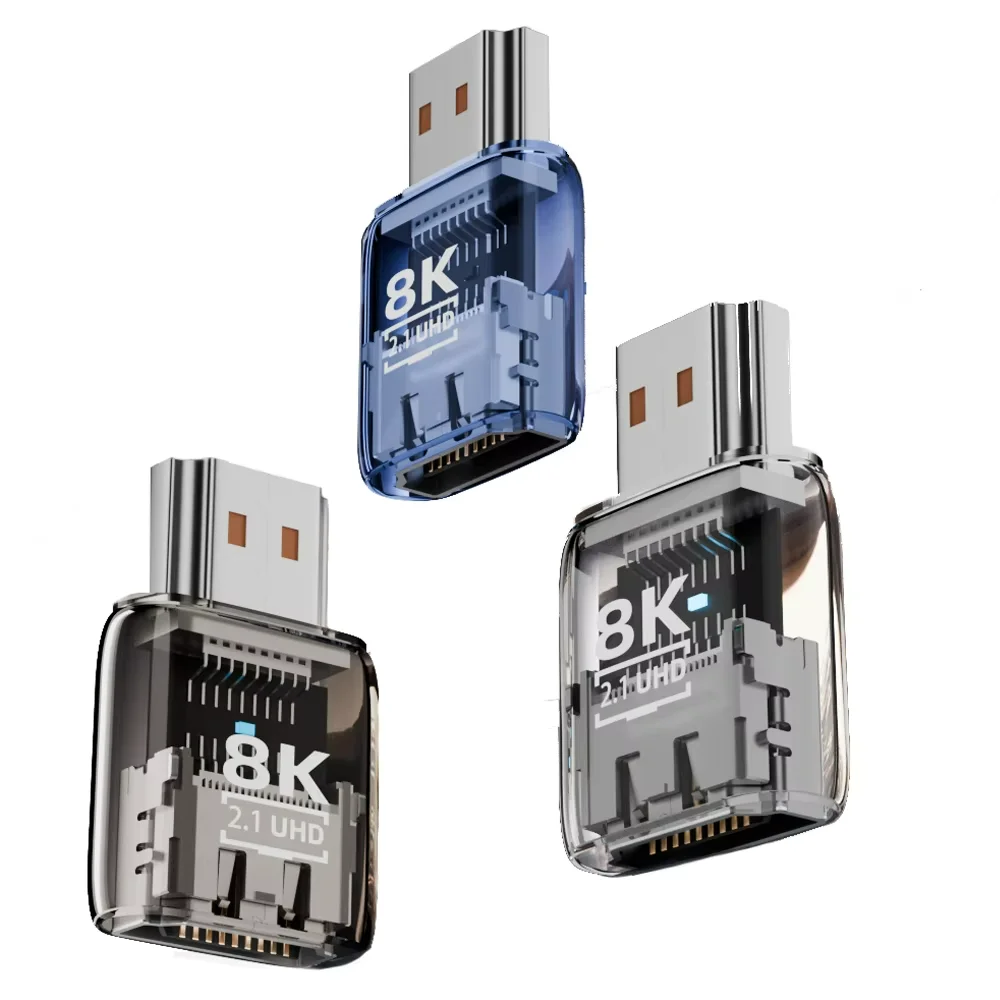 

8K HDMI-compatible2.1 Extension Adapter Male to Female Connector Extender Support 8K@60Hz, 4K@144Hz, 2K@240Hz