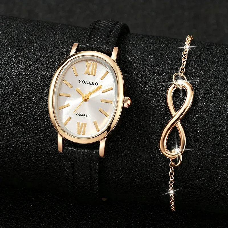 2Pcs Elegant Watch Set, A Gift For Girlfriends And Friends On Valentine's Day, Ramadan, Birthdays, And Various Occasions.