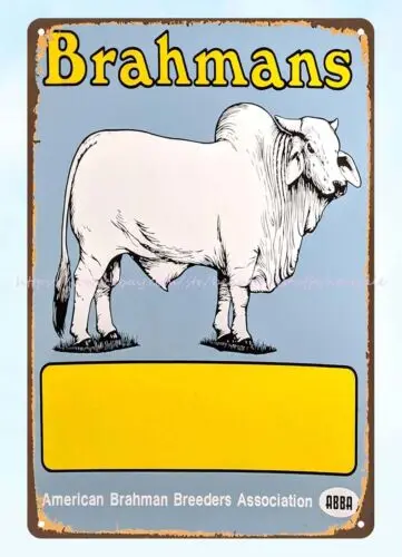 Crahman Breather Breather COW ، علامة معدنية من القصدير ، علامة الماشية