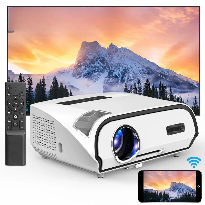 Projectors 4k 1080p Mini led Pocket Portable LED Smart 3D 4K Wifi Home Theater Projectors