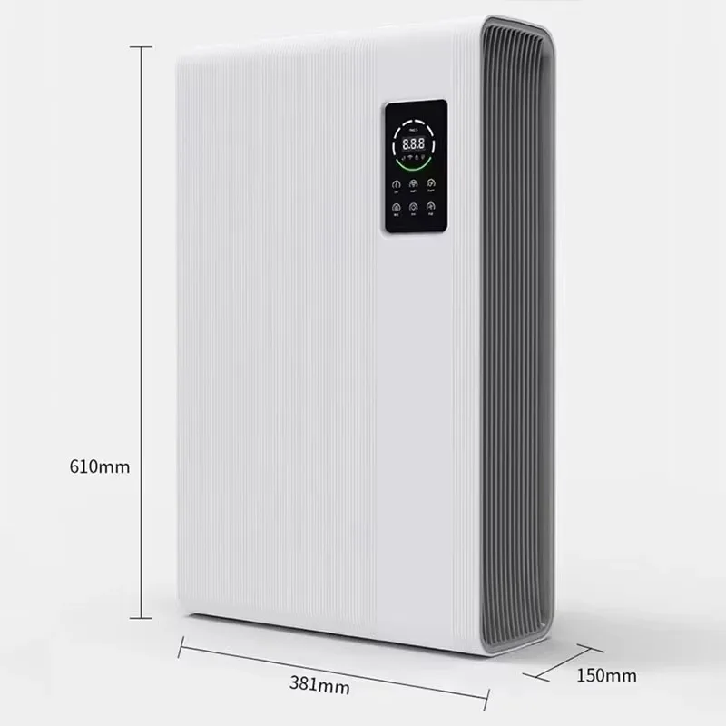 Wall Mounted Air Purifier,  WiFi Remote Control, HEPA Filter  Cleaner for Home Dust Smoke Fresh Air Purification