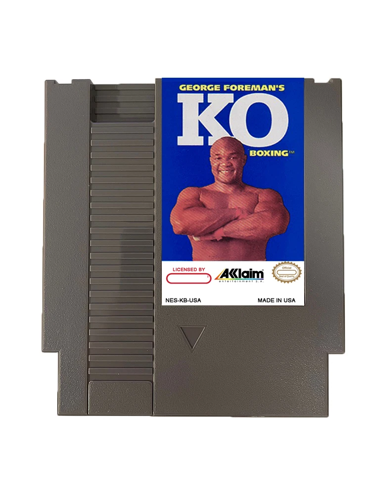 Classic Game George Foreman's KO Boxing For NES Super Games Multi Cart 72 Pins 8 Bit Game Cartridge,for NES Retro Game Console