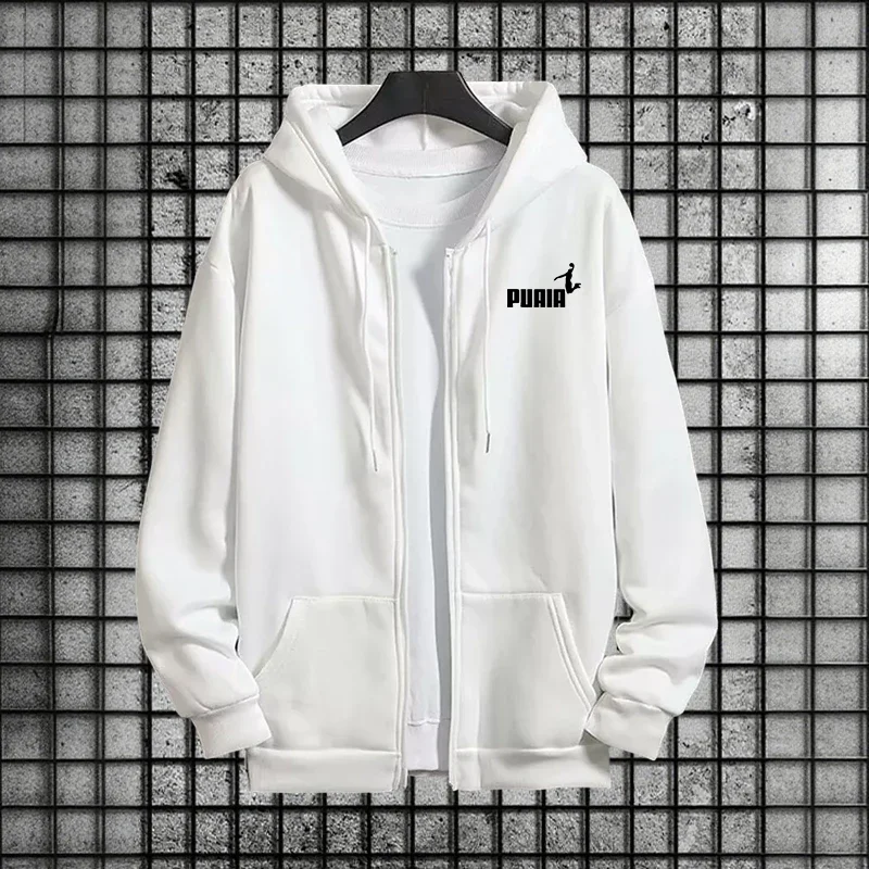 Novità in tuta da uomo tendenza stampa felpe con cappuccio pantaloni 2 pezzi set cappotto casual con cerniera abbigliamento quotidiano autunno inverno