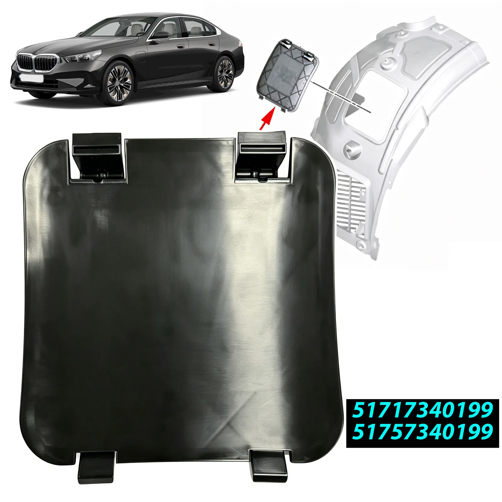 Wheel Arch Fender Liner Cover Cap Headlight Bulb Access Change 51717340199 For BMW 5 6 7 8 SERIES G14 G30 G31 G11 G12 G14 G15