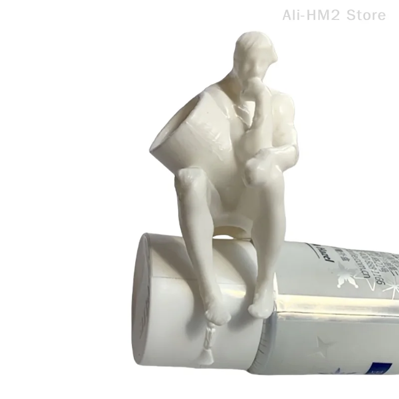 3D Thinker Toothpaste Squeezer Cover Self-Closing Lid Topper Tube Cap For Mess-Free Dispenser Saver Unique Bathroom Accessories