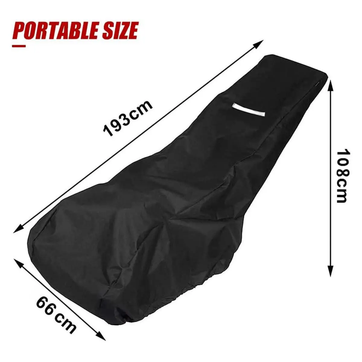 Heavy Duty Waterproof Lawn Mower Cover Universal Fit Push Mower UV Protection with Drawstring Storage Bag