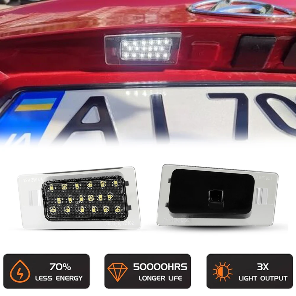 

2Pcs LED Reverse License Number Plate Light No Error For Hyundai Elantra MD Accent Solaris Sedan HCR i30 Wagon CW Estate Tourer