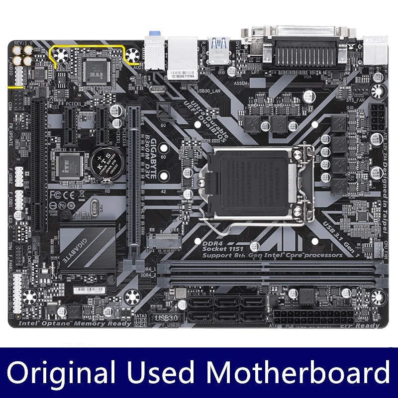 Gigabyte GA B360M D3V Motherboard 32GB LGA 1151 DDR4 Mainboard LGA1151 Supports Intel i9 / i7 / i5 / i3 8th 9th CPU