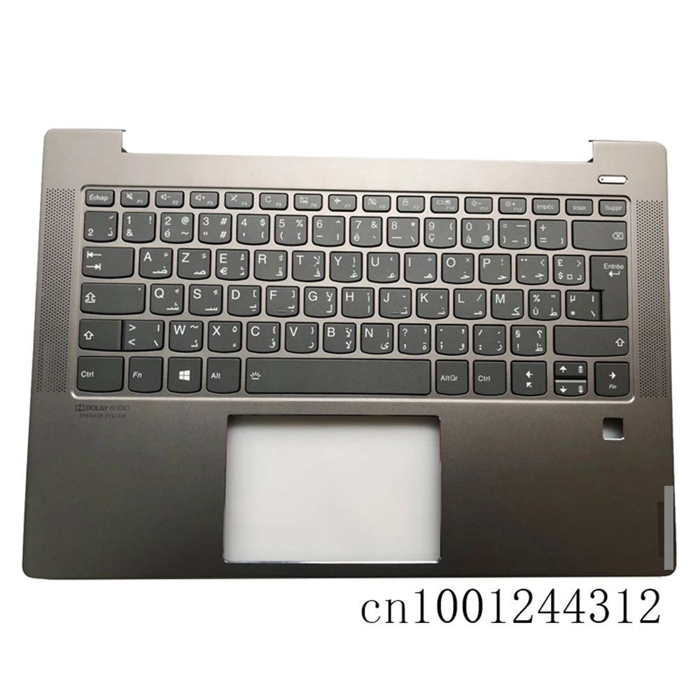 

New 5CB0S17244 For ideapad S540-14IWL S540-14IML Palmrest Keyboard Bezel Backlit W/FPR