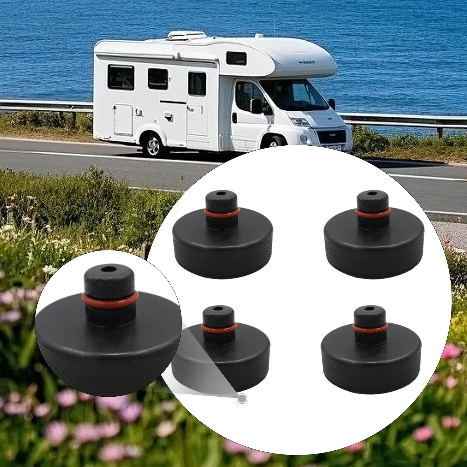 

Heavy Duty Lifting Jack Pad Tool Rubber Shock Absorber for Model Y Tire Rotation and Car Repair