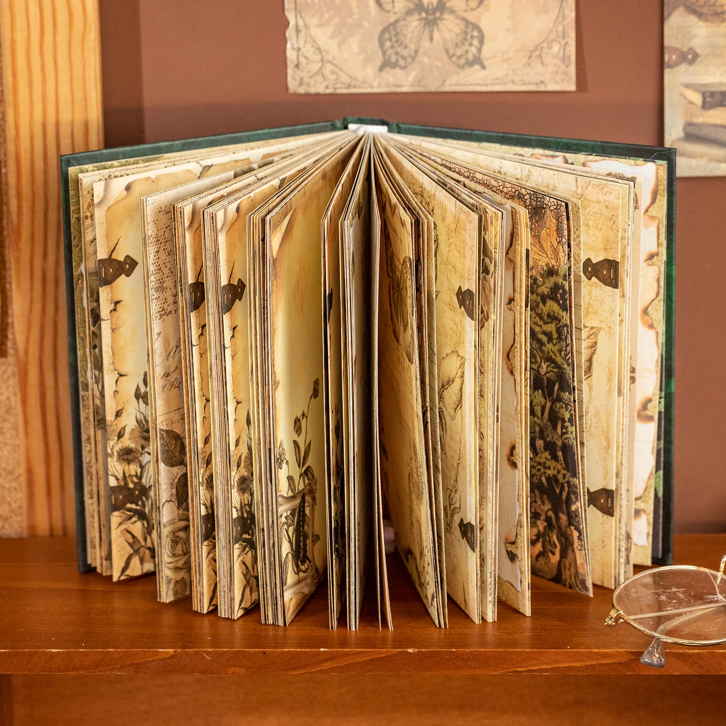 Mr.Paper 1 كتاب خمر نمط دفتر مجموعة الذهب احباط لوحة الكتابة ل الملاحظات اليومية تدوين أوراق القرطاسية الورقية الرجعية #6