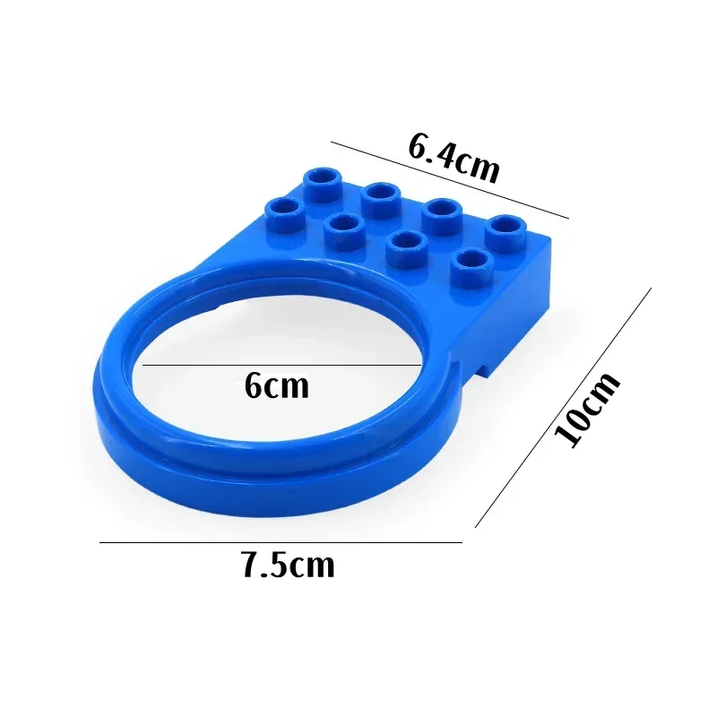Grote bouwstenen Glijbaan Trap Schommel Wip Reuzenrad Serie Compatibel Duploe Grote Baksteen Kinderen Educatief Speelgoed Kid Gift - afbeelding 1
