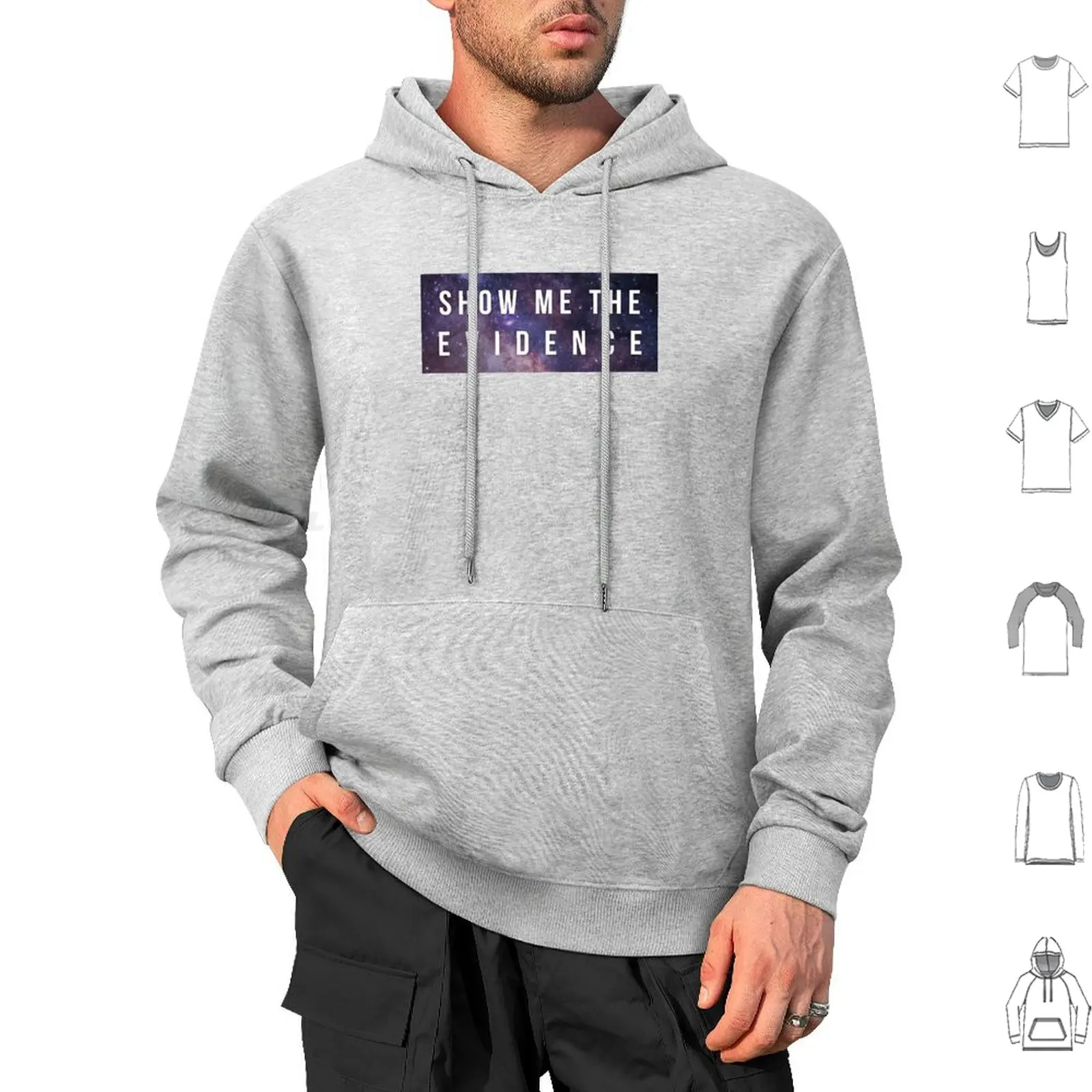 Evidencia sudaderas con capucha de manga larga ciencia evidencia método científico teoría física espacio galaxia nebulosa estrellas estrelladas