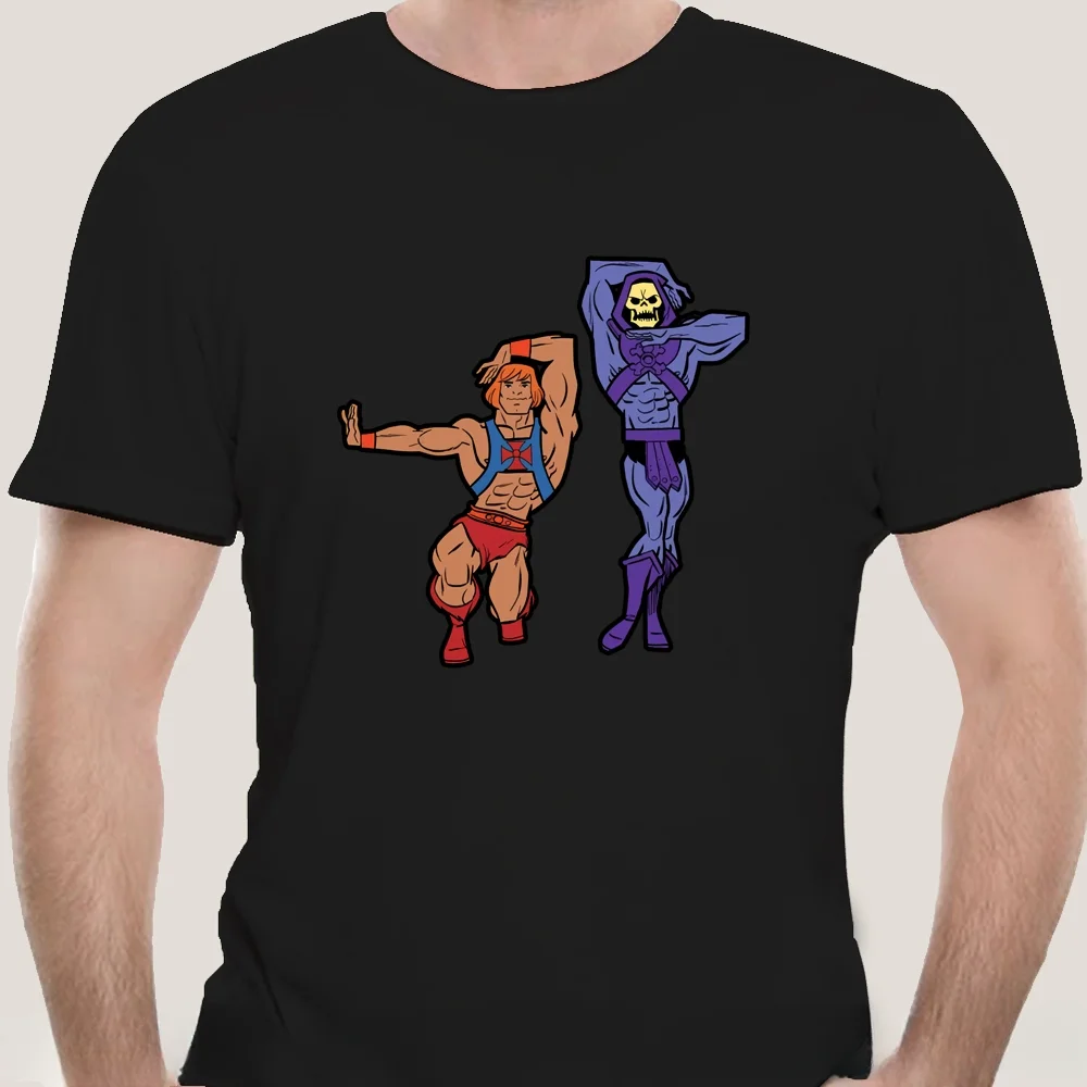 he man skeletor dance gay lgbt lgbtq  muscle fashion t-shirt men cotton brand teeshirt cotton summer T shirt Informal