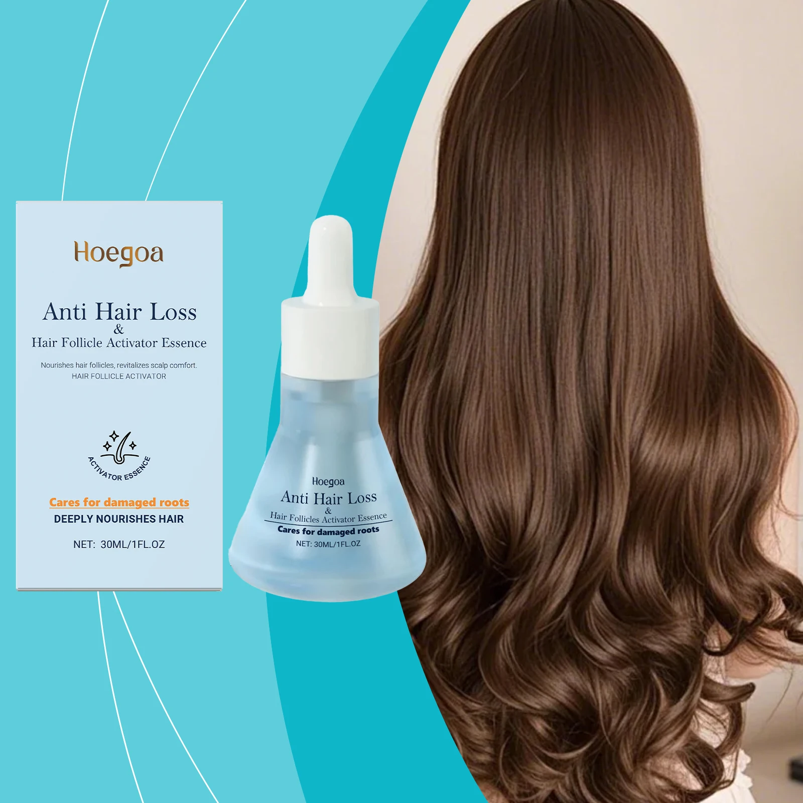 

Moisturizing Hair Essence Nourishes Scalp Follicles Adds Hair Shine Promotes Smoothness Strengthens Roots Reduces Breakage