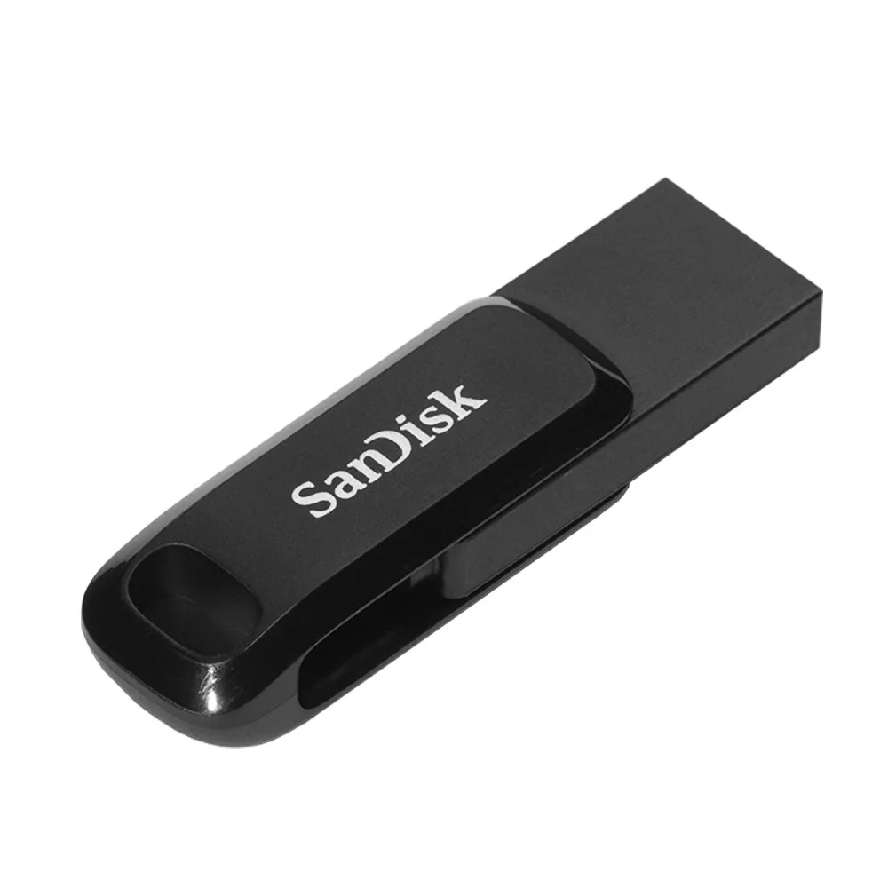 Unidade flash SanDisk 2 em 1 com conectores USB tipo C e tipo A 64 GB 128 GB 256 GB 512 GB Ultra Dual Drive Go USB tipo C SDDDC3