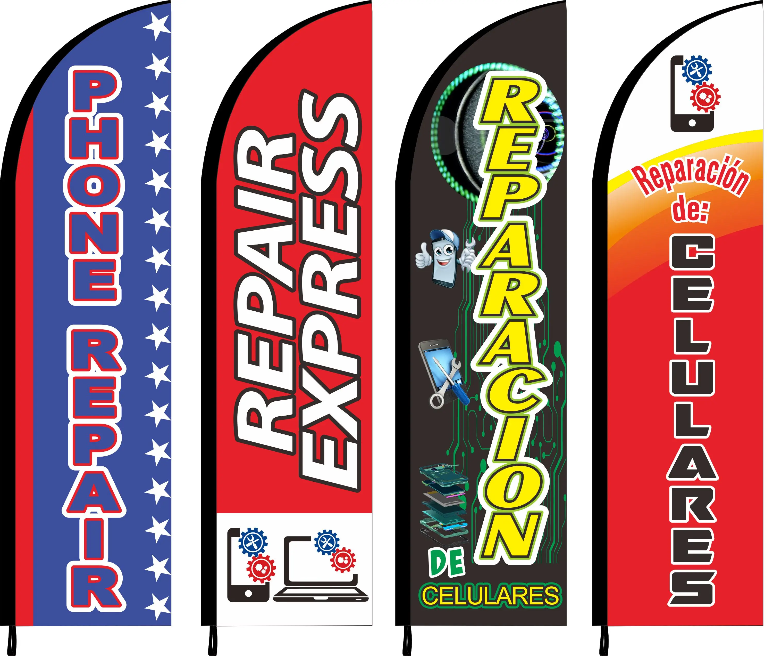 Beach Feather Flag, Fabric Only, With No Stand, Cell Phone Mobile Tablet Iphone Andriod Apple Computer Repair Clinic,Store Sign