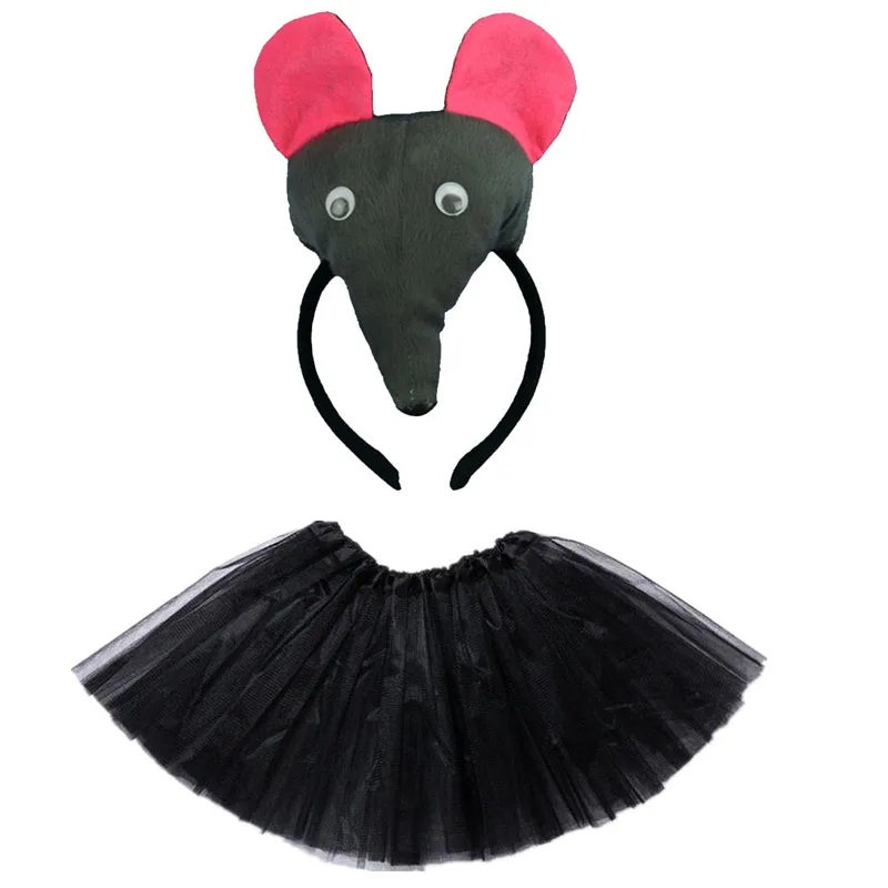 Bambino adulto ratto animale regalo di compleanno puntelli per feste fascia per capelli copricapo costume di Halloween cosplay