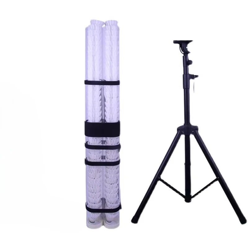 Multifunctional Badminton Serve Machine Large Capacity Badminton Feeder Durable Ball Serving Tube Portable Sports Accessories
