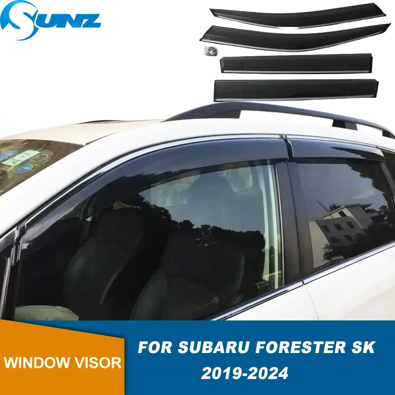 

Side Window Visor For Subaru Forester SK 2019 2020 2021 2022 2023 2024 Weathershields Side Wind Deflector Sun Rain Guard