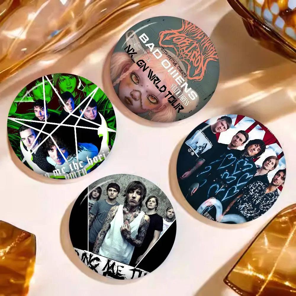 Metalcore band B-Bring Me The H-Horizon Creative Tinplate Soft Button Pins Animal Icon Brooch Lapel Backpack Badge Accessories