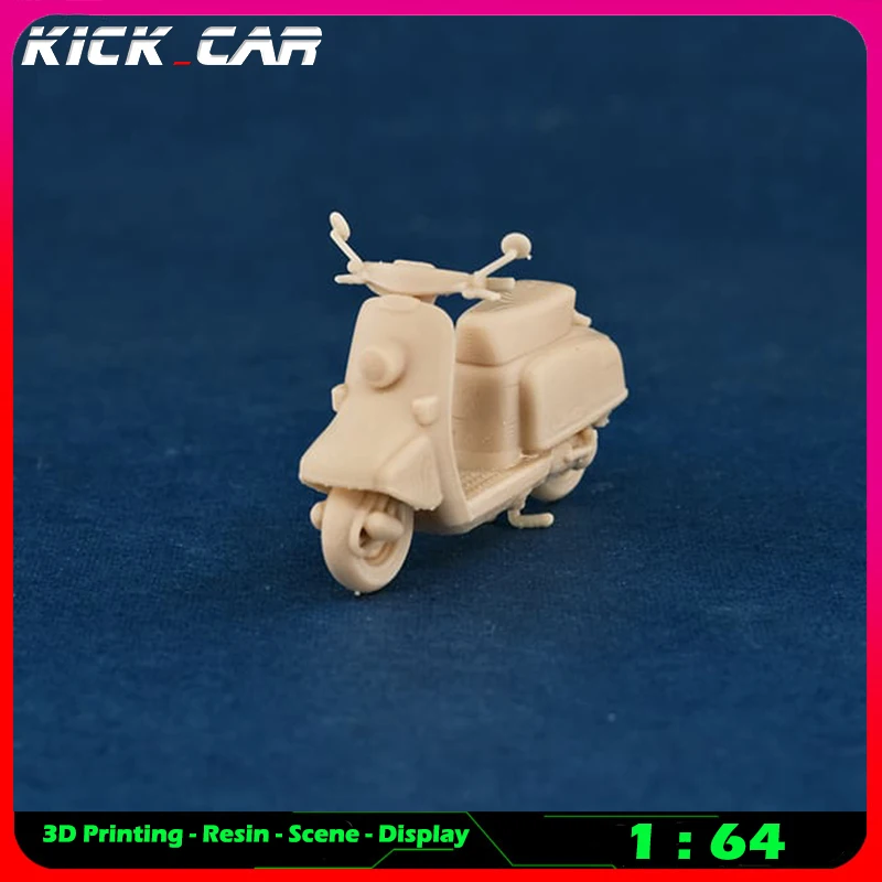 Kicarmod 1/64 Motorrad (ohne Jiffy-Ständer) Modellauto Diorama ungefärbtes Harz Garage Szene Dekoration Simulation Szene Spielzeug – Detail 15