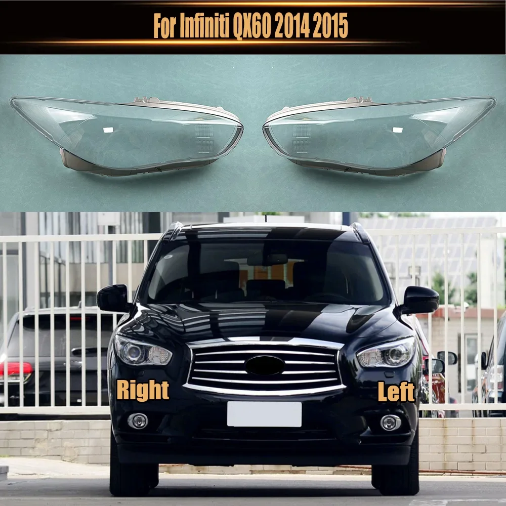 

For Infiniti QX60 2014 2015 Headlamp Cover Transparent Mask Lamp Shade Headlight Shell Lens Replace The Original Lampshade