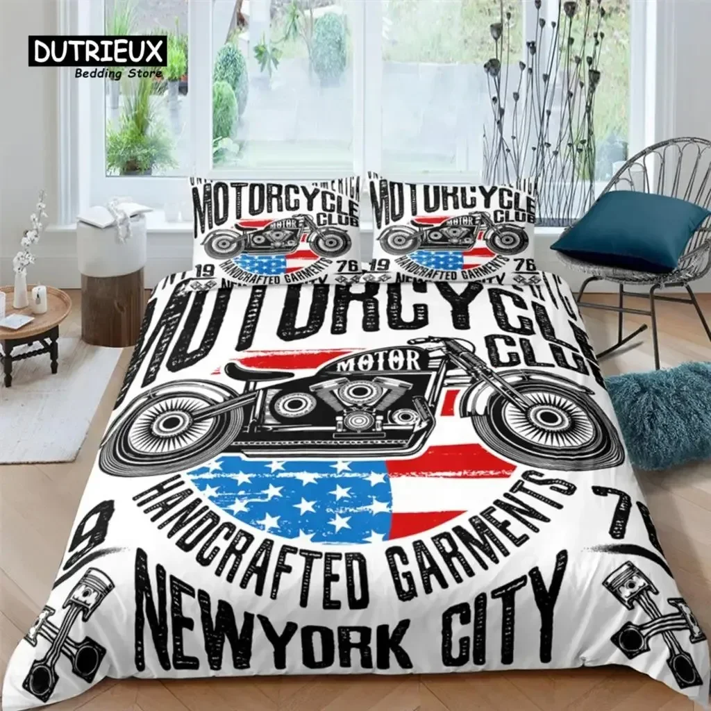 3D Motor Club Print Home Living Luxury Comfortable Duvet Cover PillowCase Bedding Sets Queen and King EUUSAU Size