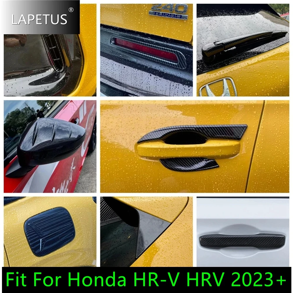 

Car Handle Bowl / Rearview Mirror / Fog Light Eyebrow Cover Trim For Honda HRV HR-V ZRV Z-RV 2023 2024 Carbon Fiber Accessories